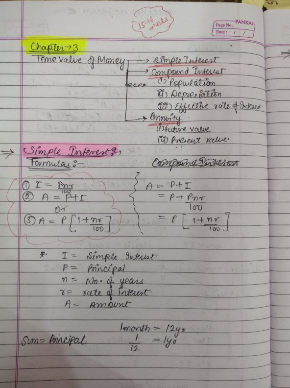Maths Ch 3 Time Value Of Money 