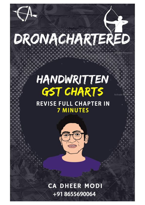 Taxation Handwritten Charts by CA Dheer Modi