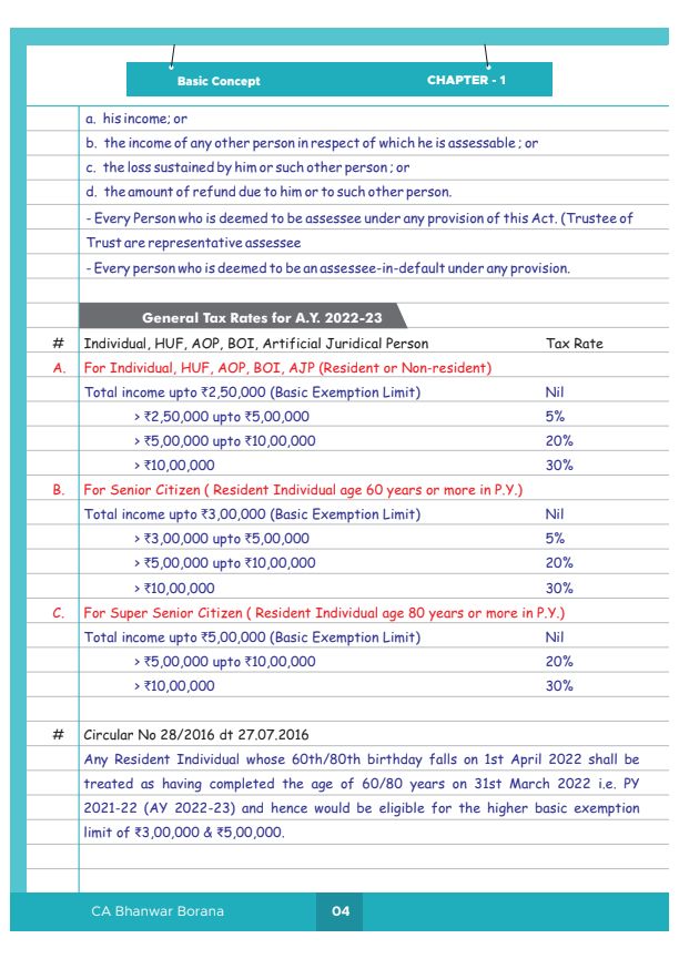 Taxation Amendments by CA Bhanwar Bhorana 