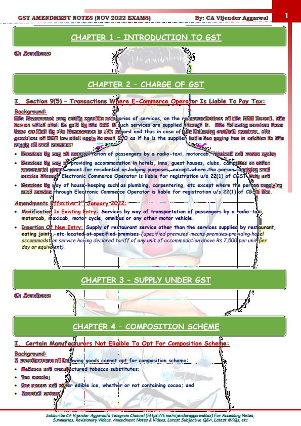 Taxation Amendments by CA Vijay Aggarwal 