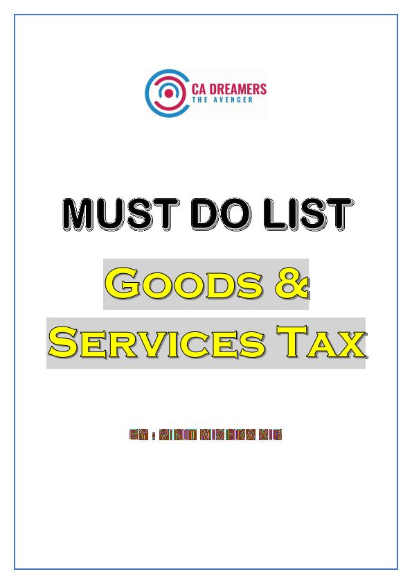Must Do Questions by CA Vinit Mishra 