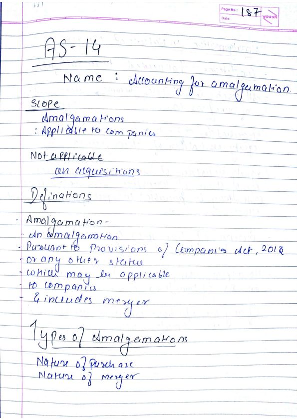 AS 14_ Amalgamation Handwritten Notes