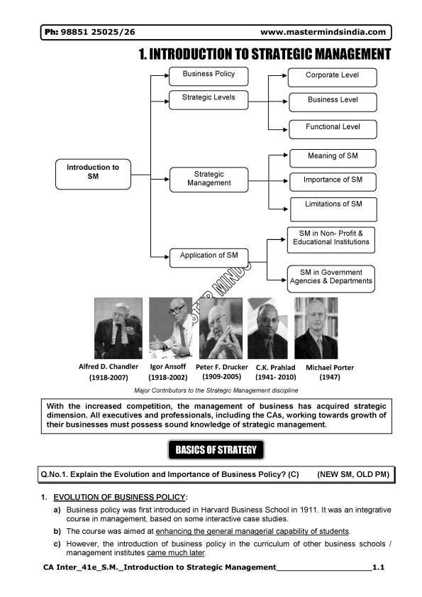 Introduction to Strategic Management  by Masterminds 