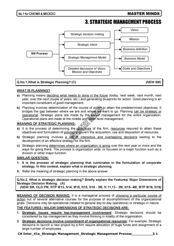 Strategic Management Process by Masterminds 
