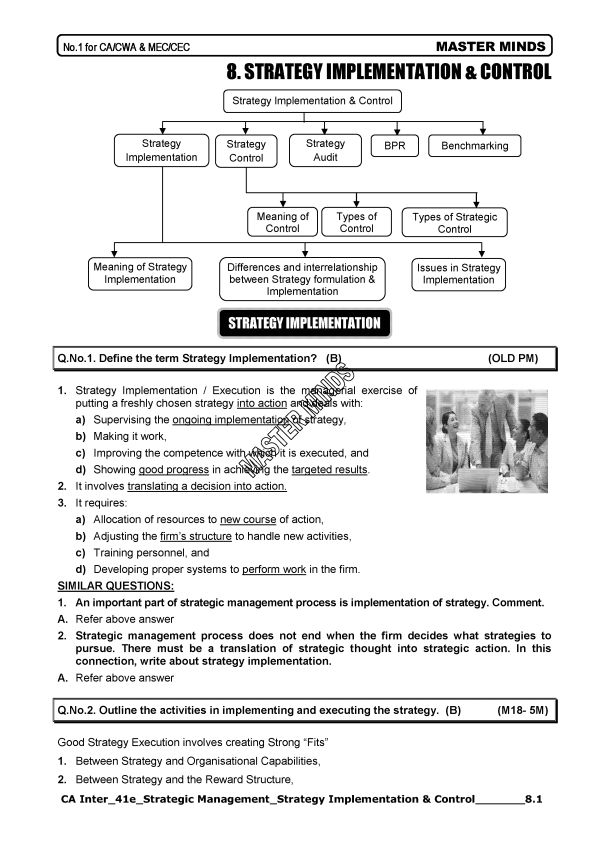 Strategy Implementation and Control by Masterminds 