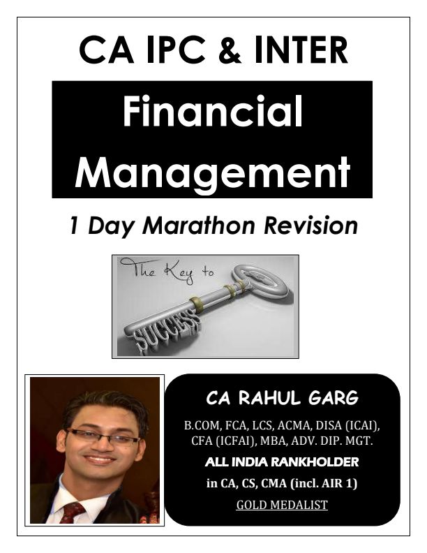 FM Eco Handwritten Notes by CA Rahul Garg 