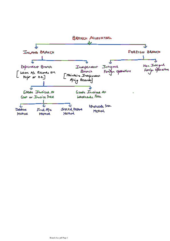 Branch Accounts Handwritten Notes 