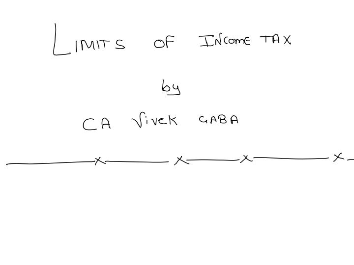 Taxation Handwritten Limits by CA Vivek Gaba 