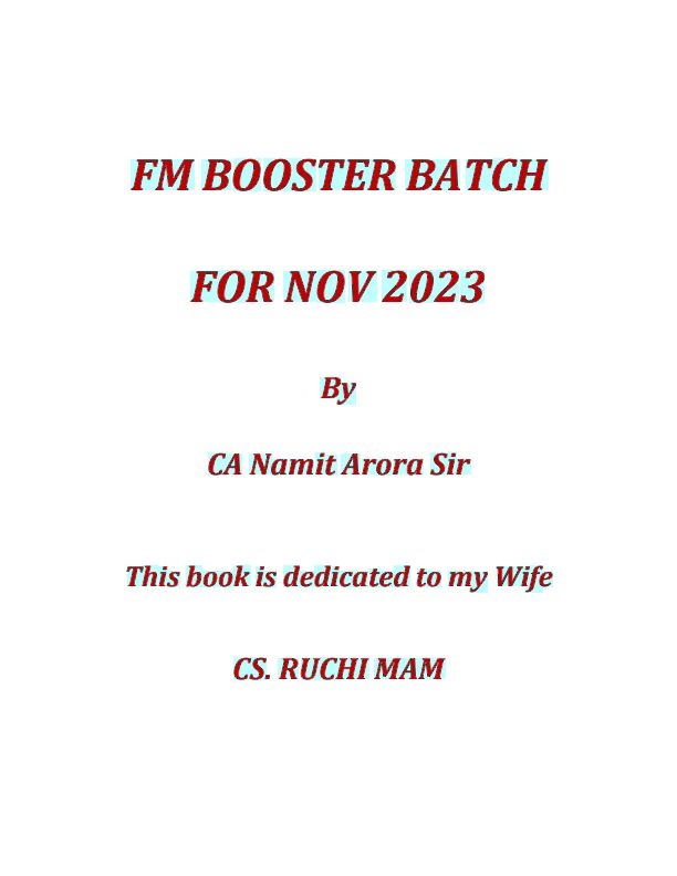Costing Marathon Notes with Solutions by CA Namit Arora 