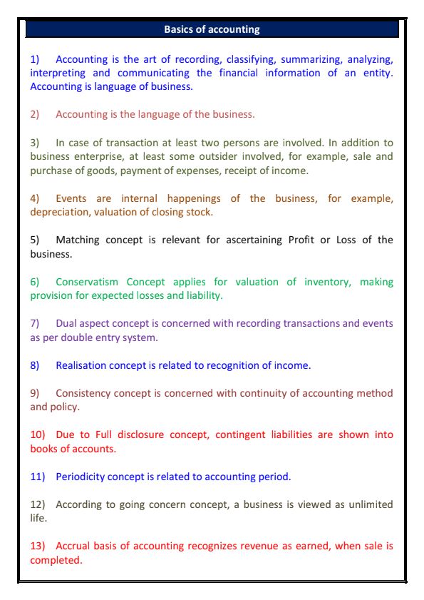 Accounts LMR Notes