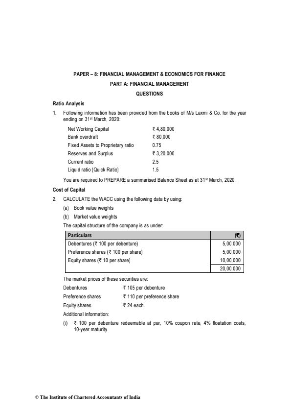 FM Eco Nov 20 RTP for Practice 