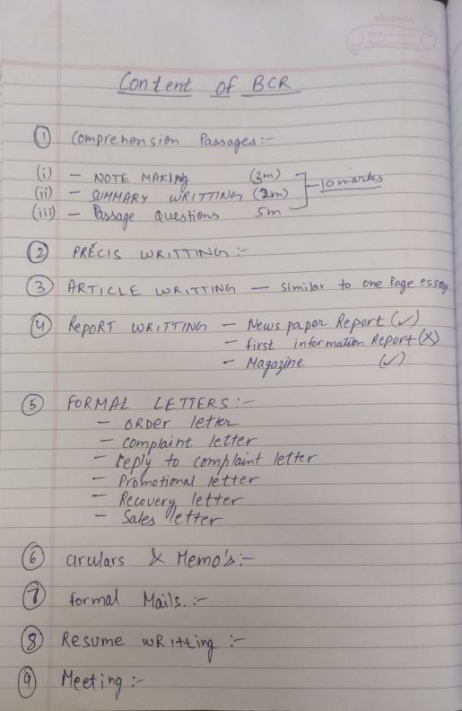 BCR notes 0 to hero ... Except sentences and vocabulary..
With maximum possible examples provided just revise one day before and 35/40 guaranteed .....

