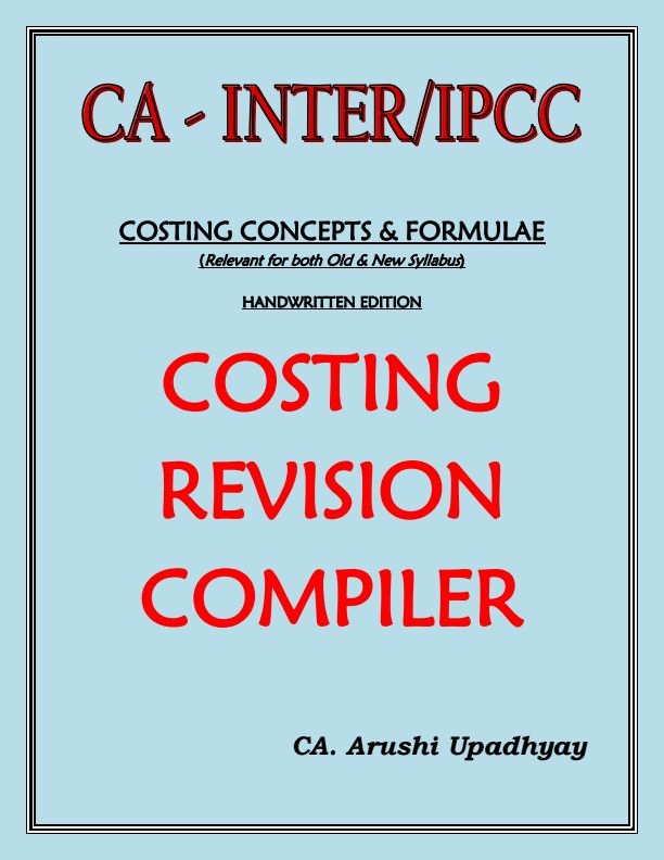 Costing Formulas Notes 