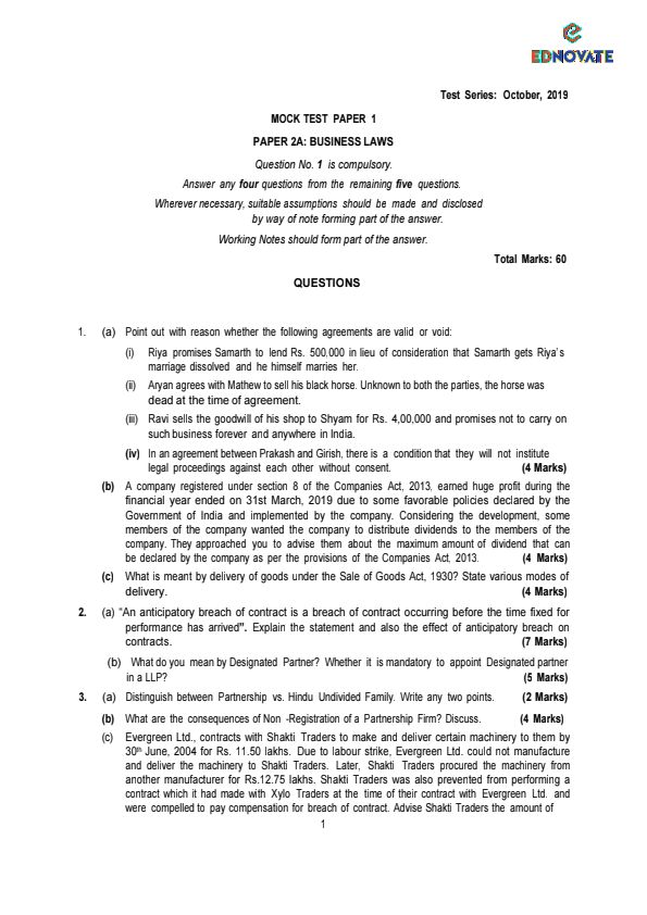 Law and Bcr imp questions 