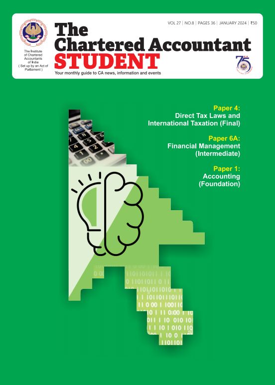 STUDENT JOURNAL ISSUED BY ICAI- 
FOUNDATION- ACCOUNTING CONCEPTS