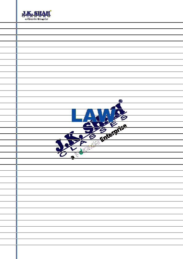 JK shah classes notes for revision for business law 