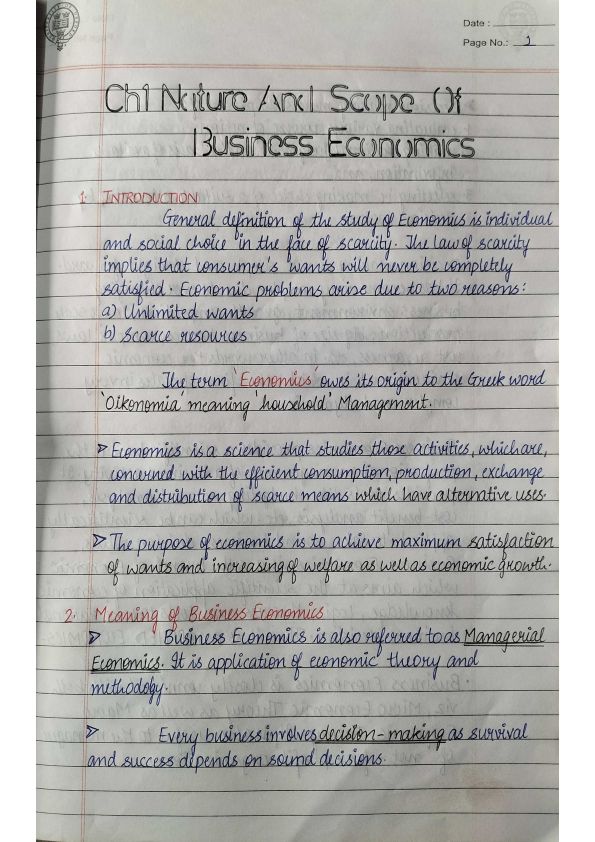 Eco notes 