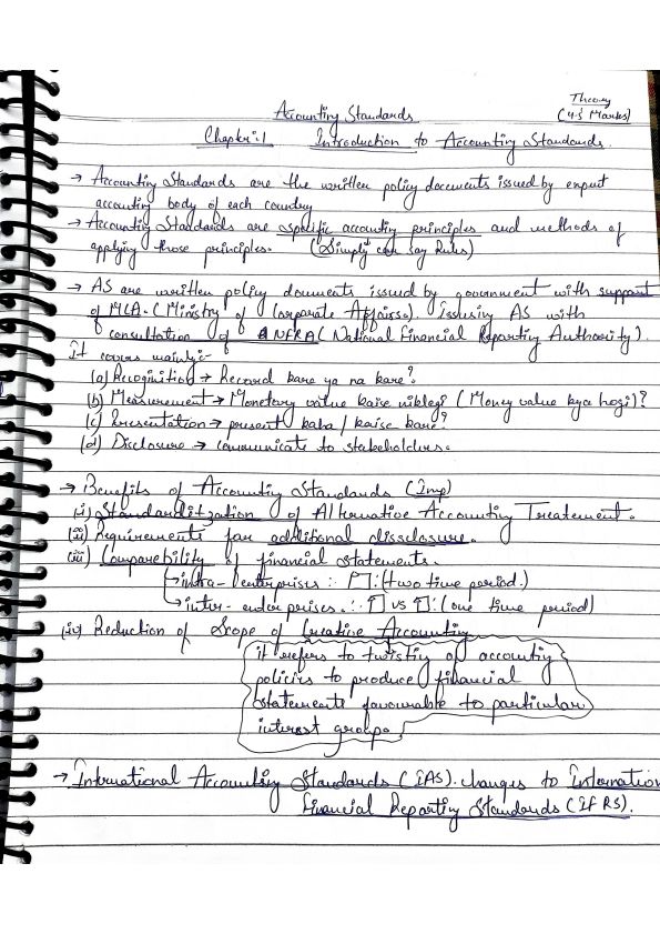 Advance accounting chapter 1 notes