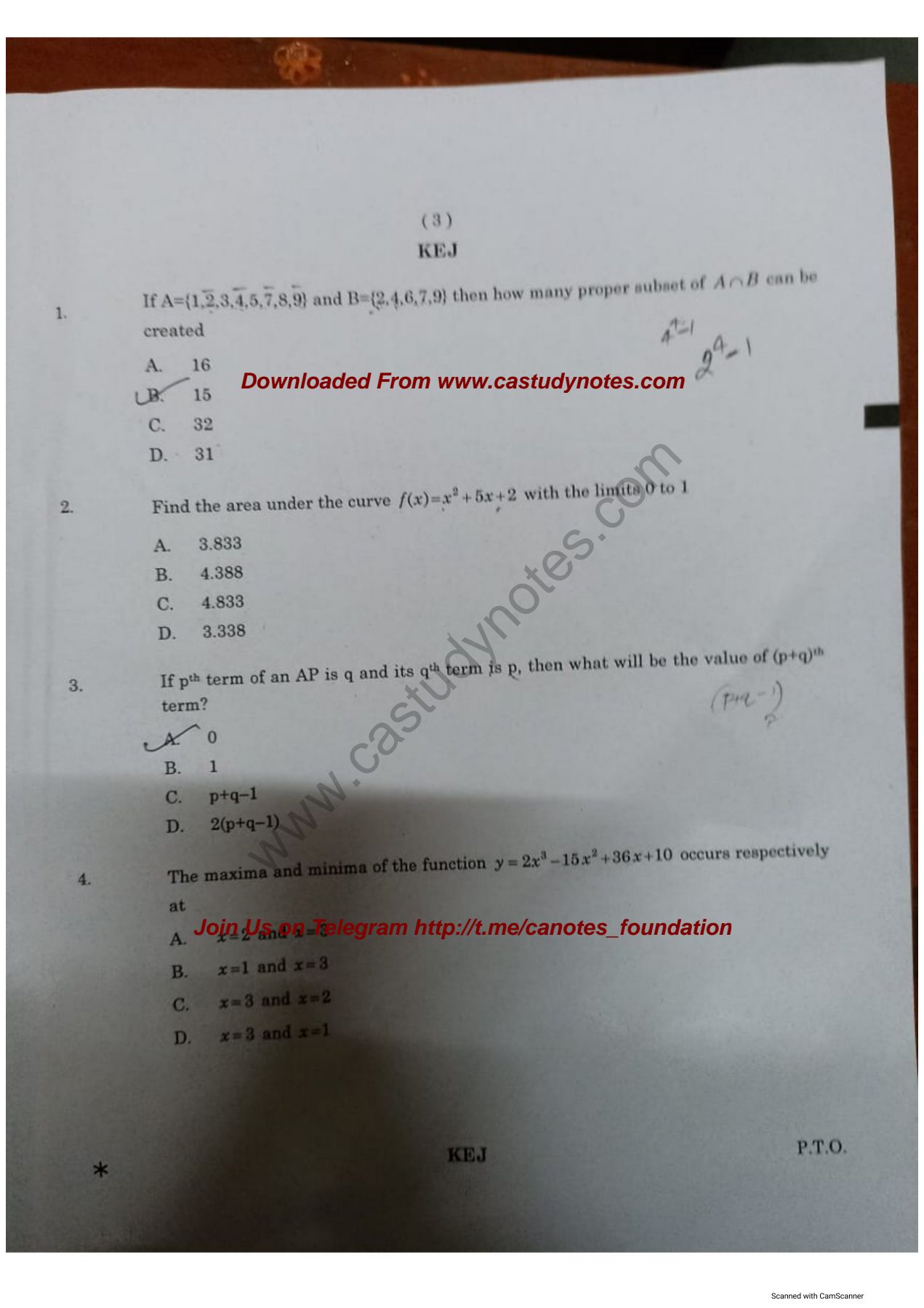 ICAI PYQ ( Paper-3 Quantitative Aptitude )
Dec-22 Foundation exam's Question Paper !