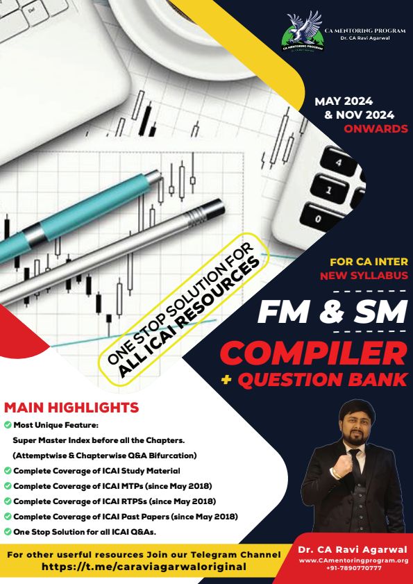 CA inter FM & SM questions bank may 2024