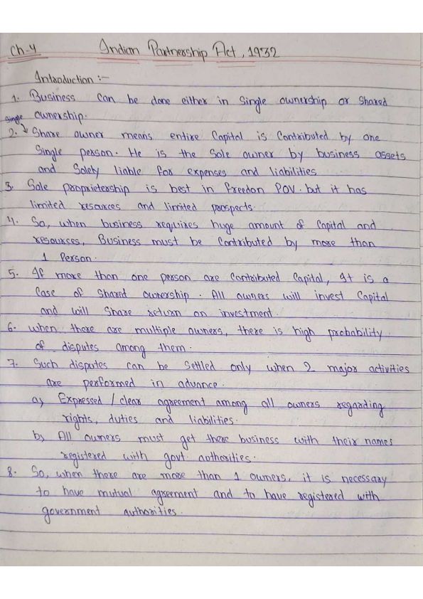 Indian partnership act,1932
Ca foundation Law...
Detailed notes 🙃

