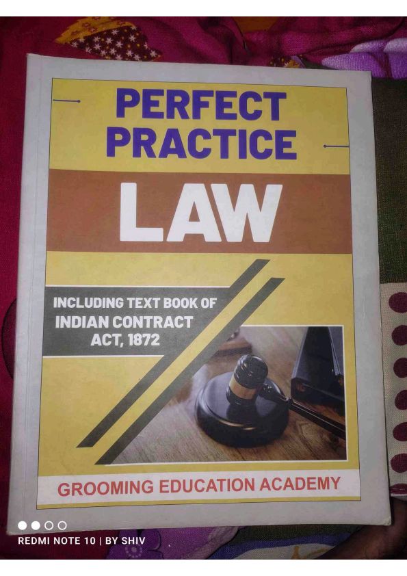 BUSINESS LAWS PERFECT PRACTICE BOOK
If you want ca wallah lectures join this telegram https://t.me/CAWALLAHLECTURES