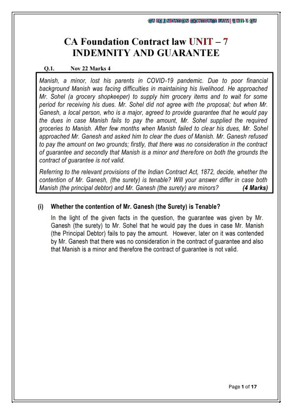 Contract of indemnity and guarantee Questions
https://youtube.com/@IITASPIRANT2025P?si=y4B1U7sJak0G7qYW