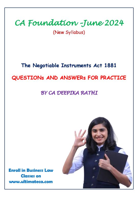 Negotiable instrument act 1881  notes 
