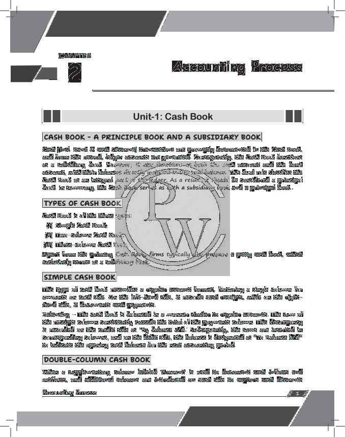 ACCOUNTING PROCESS
ALL UNIT NOTES BY PW 