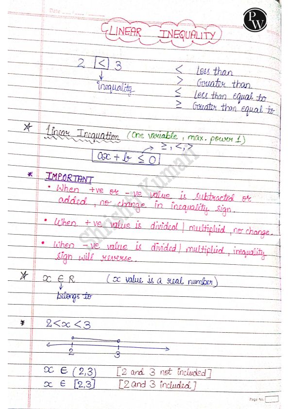 Download Quantitative aptitude Linear inequalities notes - Handwritten ...