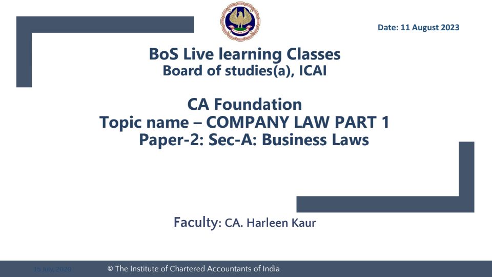Companies act 