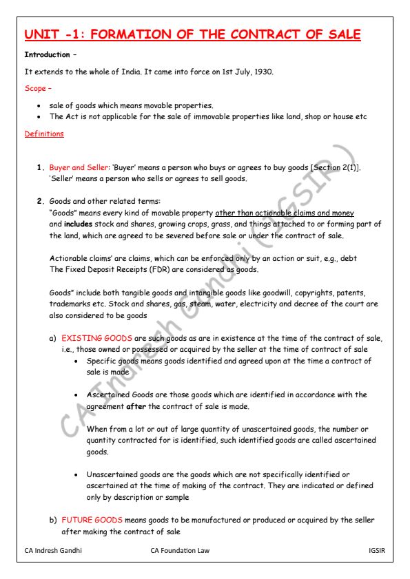 SOGA Short notes
