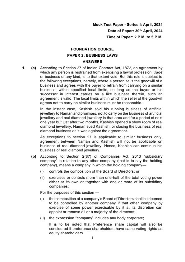 MTP (Answer) 
Paper -2