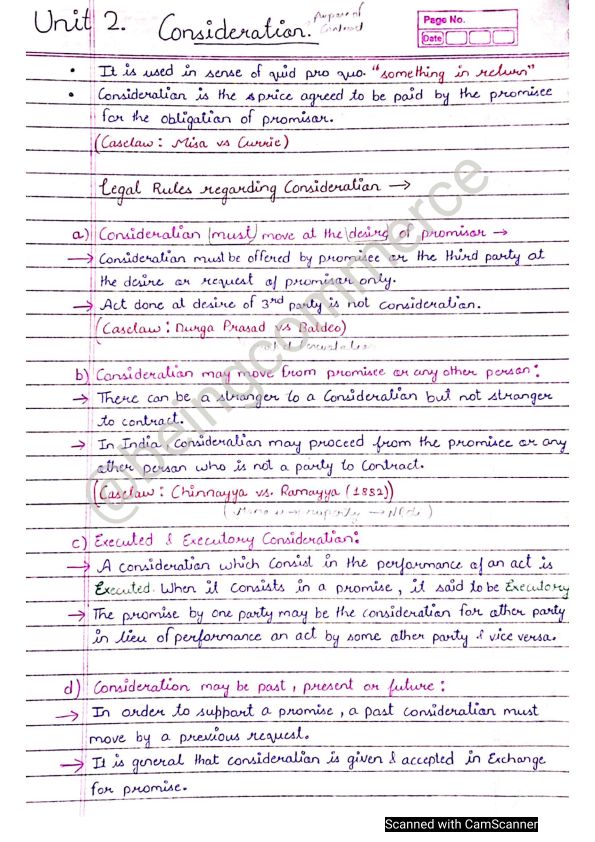 CHAPTER 2 UNIT 2 CONSIDERATION