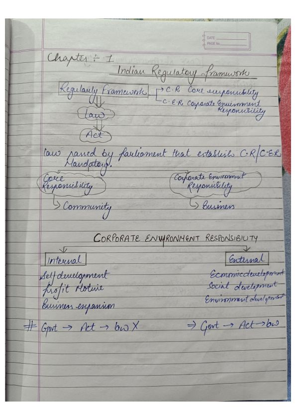Chapter 1 indian regulatory framework