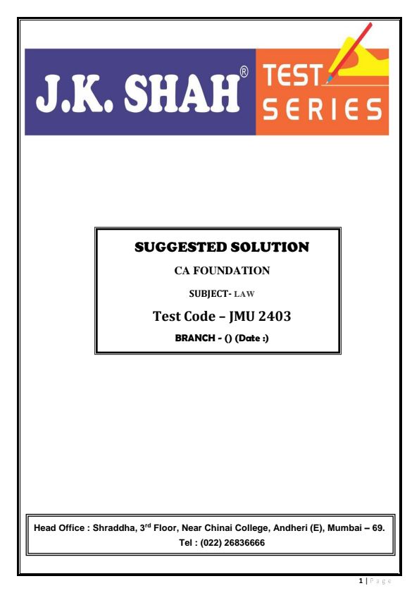 Law ICA unit 4 5 6

Answer 