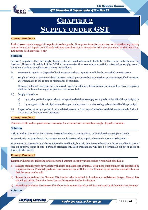 GST IMP QUESTIONS MAY 24 