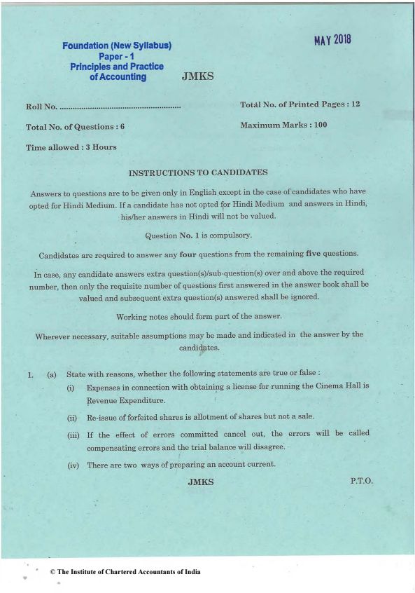  Accounts May 2018 past year paper ?
