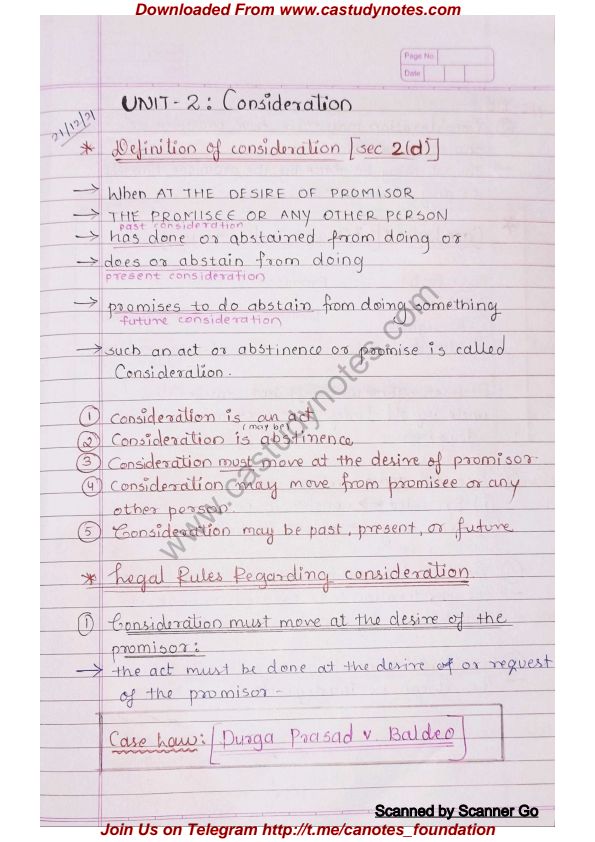 Contract act unit 2