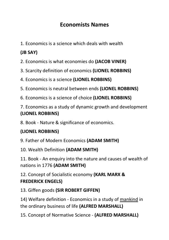 All economists name in one pdf 
If you want ca wallah lectures join this telegram https://t.me/+7hWvEbNsz1Q3MzZl
