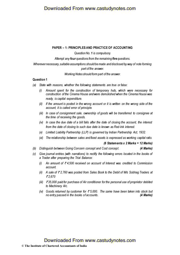  May 2019 Accounts past year paper answers 