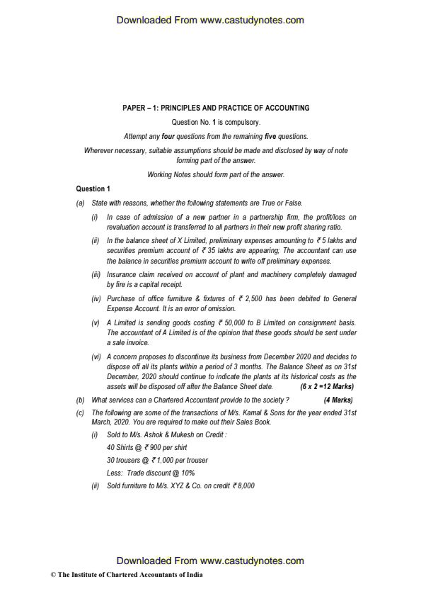 Nov 2020 past year paper accounts answers 