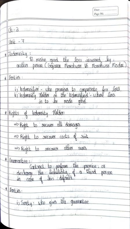               Indian Contract Act 
                        Unit 7
              Hand written notes 
If you want ca wallah lectures join this telegram https://t.me/+7hWvEbNsz1Q3MzZl