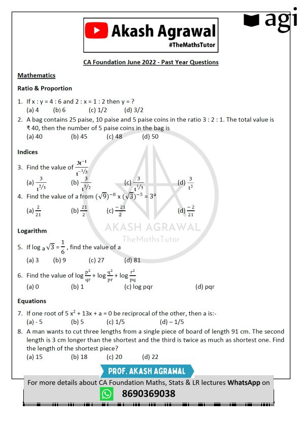 Maths practice questions ❓🤔