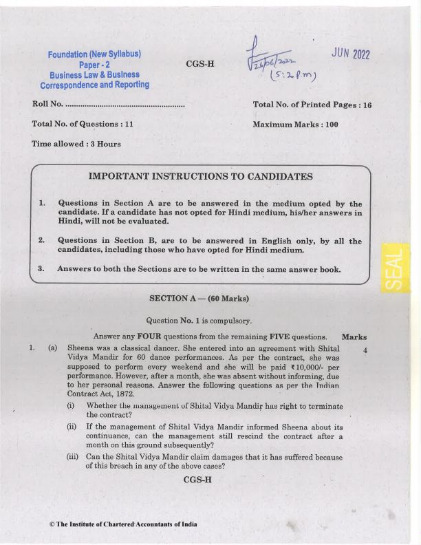 May 2022 past year paper law questions ❓