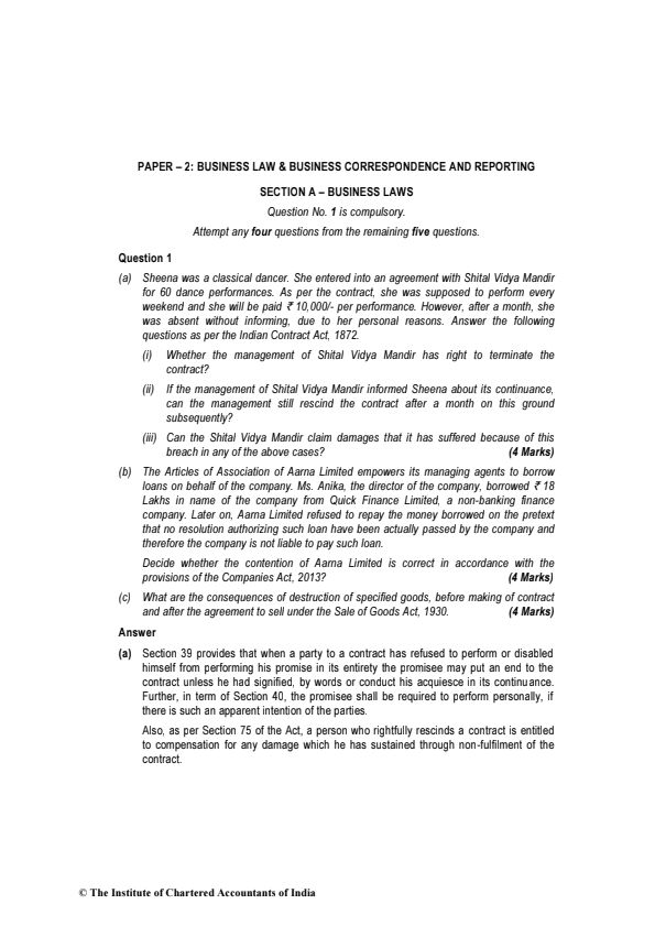 May 2022 past year paper law answers 