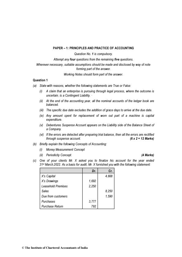 Account practice paper for June 2024..