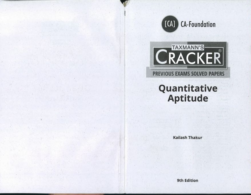 Maths ca foundation book pyqs 100% clatity 