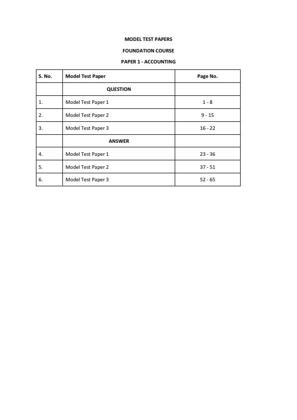 Account paper 