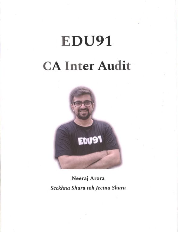 CA INTERMEDIATE

AUDIT 

CONCEPT BOOK BY CA NEERAJ ARORA 